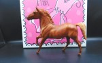 breyer caramel horse beige tail side